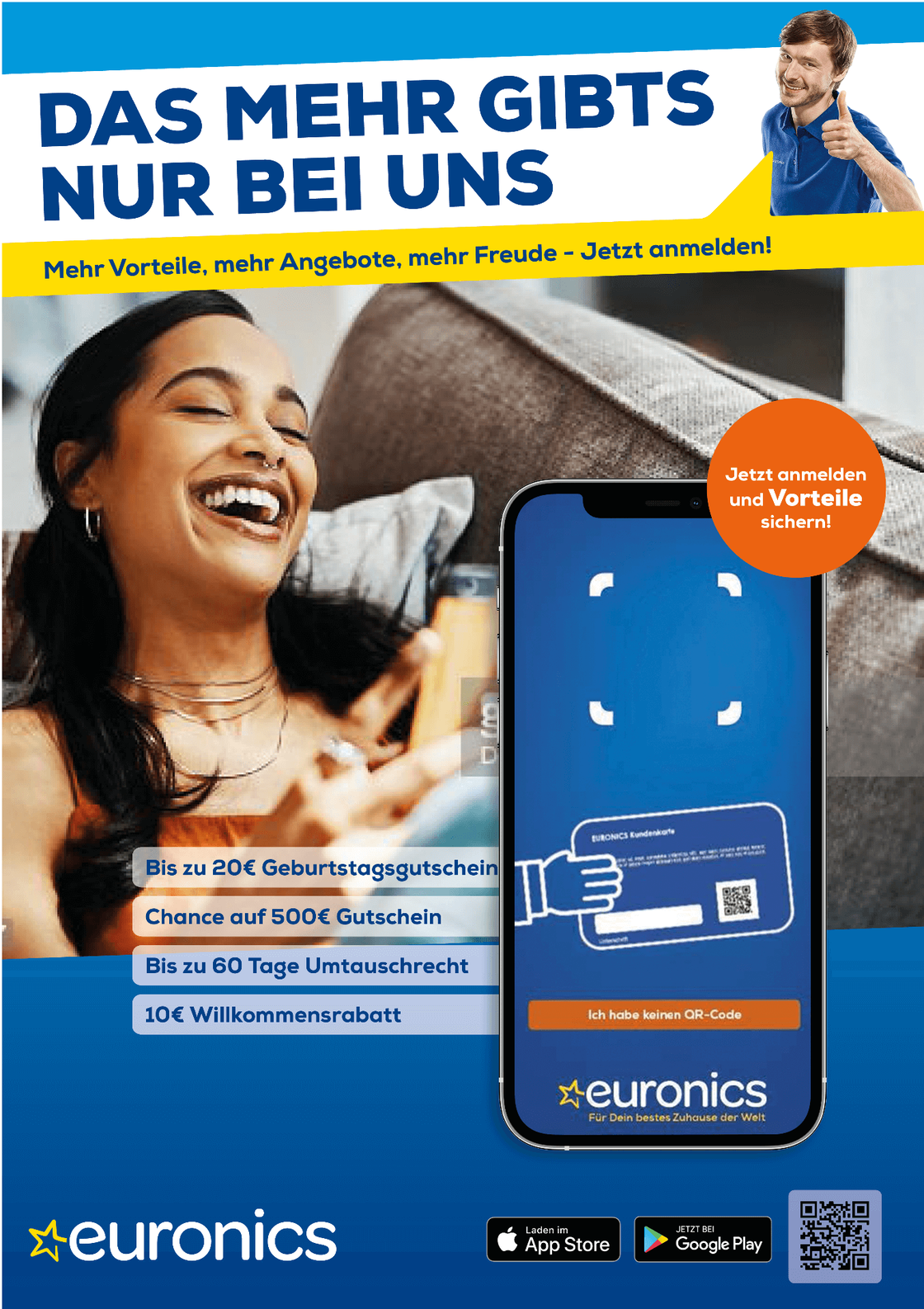 Euronics – jetzt anmelden, Vorteile, Gutscheine und Gewinnchance sichern