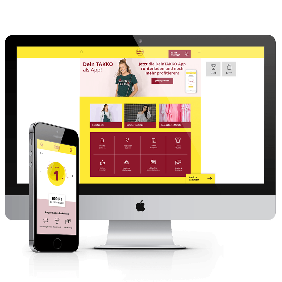 Takko friends auf Desktop und Mobile