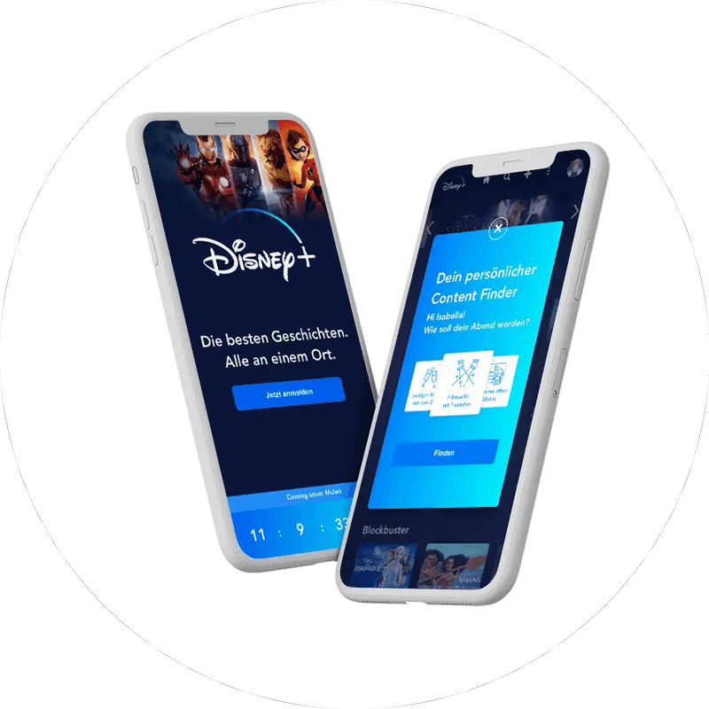 Onboarding-Screens eines Loyalty-Programms auf Smartphones