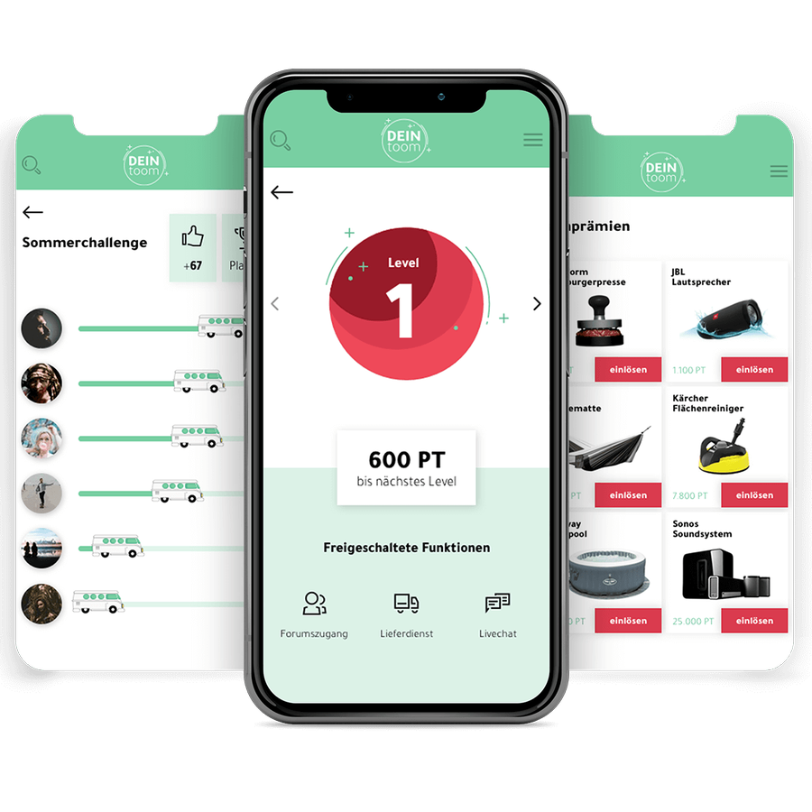 DEINtoom-App auf dem Smartphone