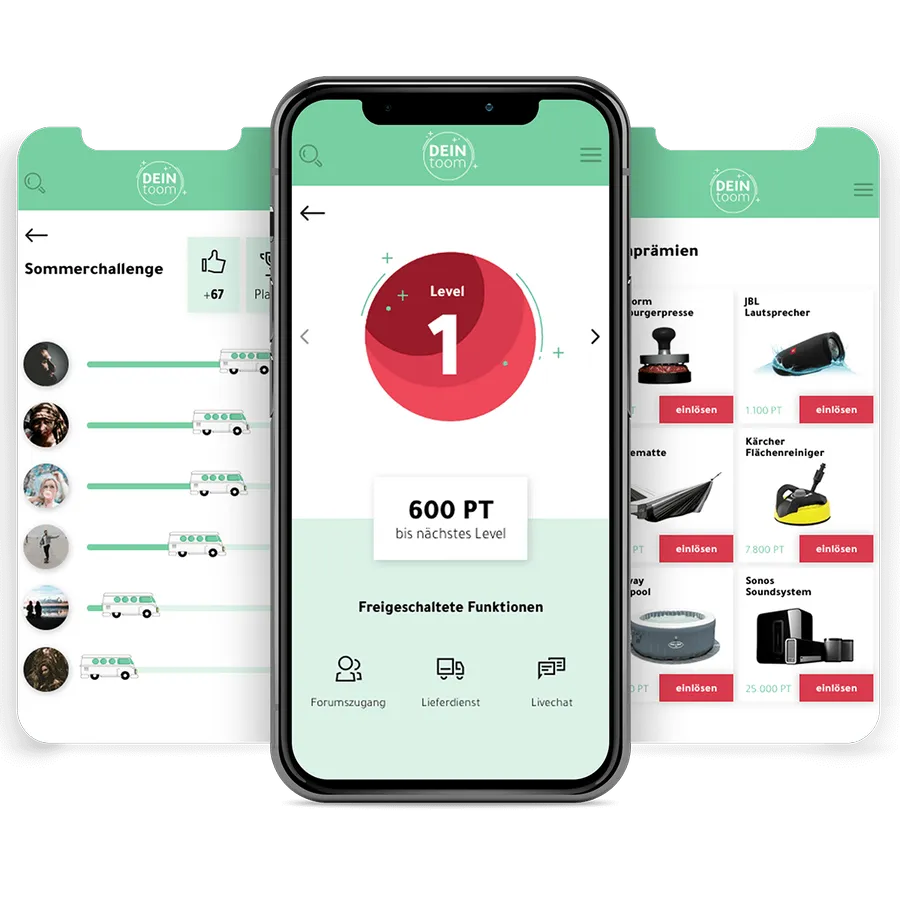 DEINtoom-App auf dem Smartphone