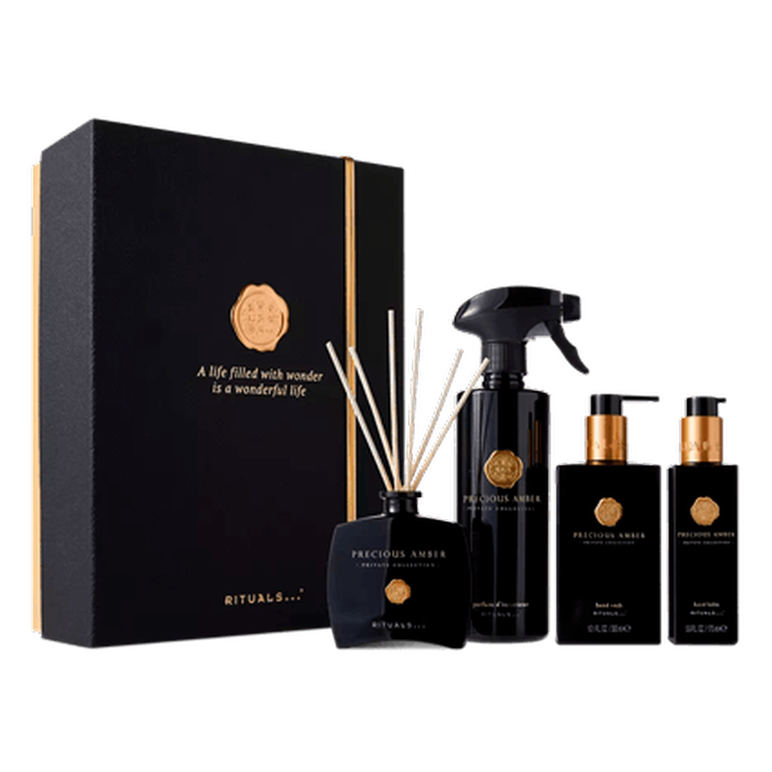 Duftset in Schwarz-Gold mit Geschenkbox