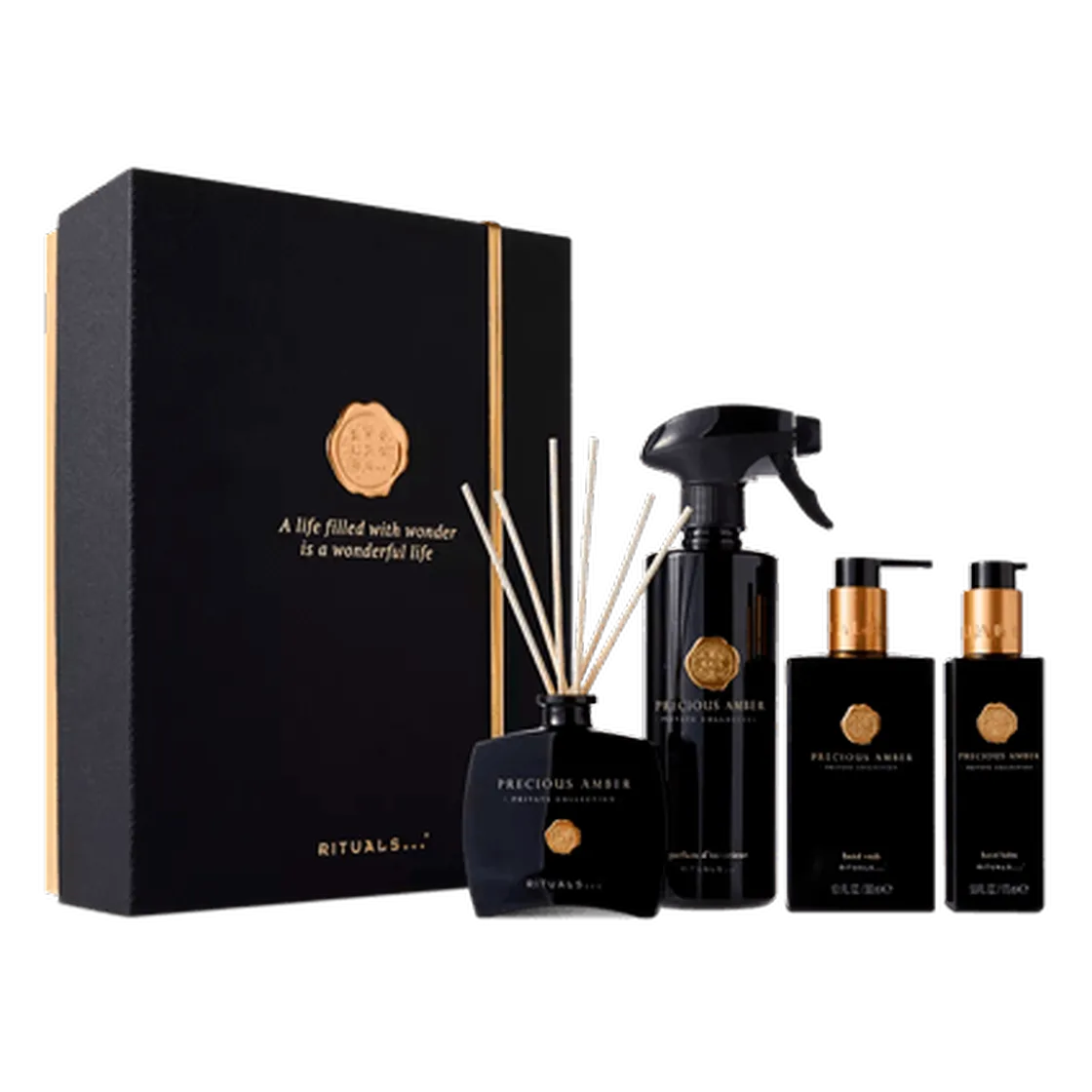 Duftset in Schwarz-Gold mit Geschenkbox