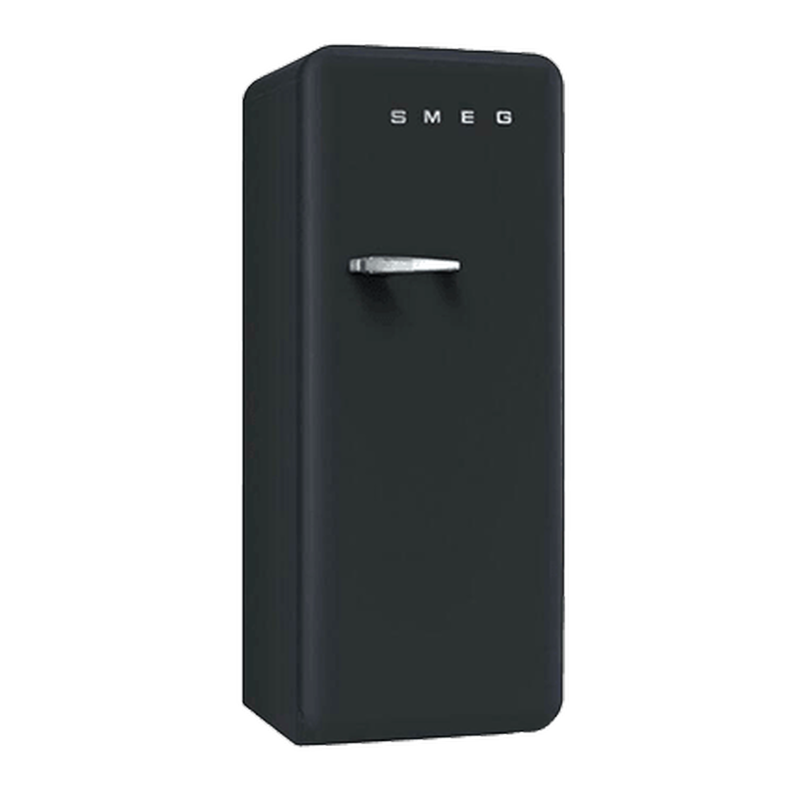 Schwarzer SMEG-Retro-Kühlschrank