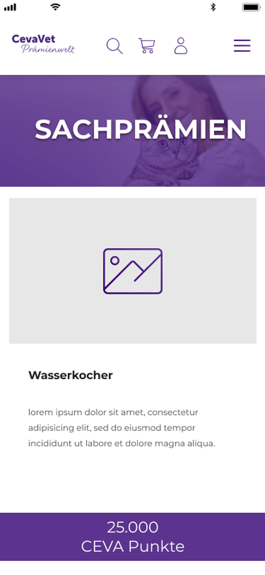 CevaVet-Sachprämie Wasserkocher für 25.000 Ceva-Punkte