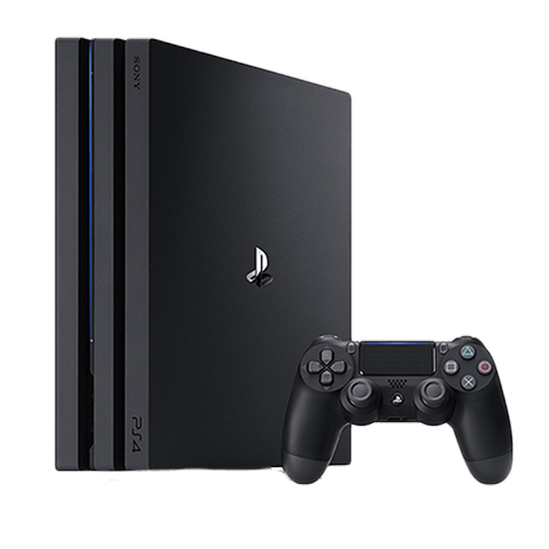 Schwarze Spielkonsole mit Controller als Sachprämie