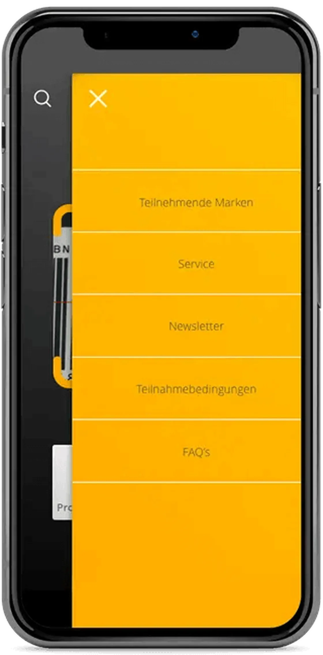 Screen aus dem Prototyp der Continental Loyalty-App