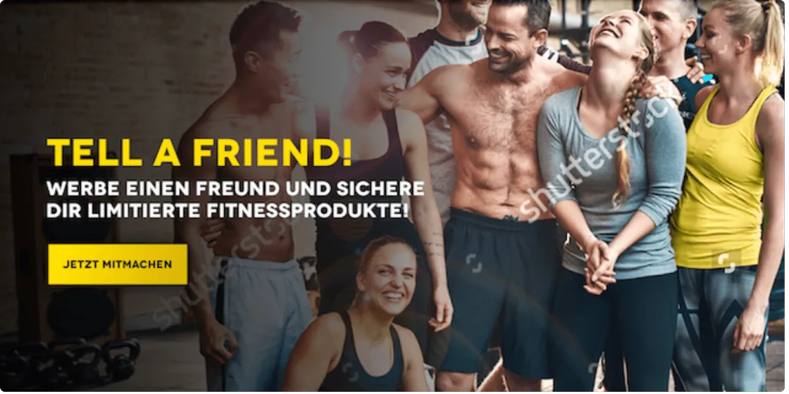Freunde werben: Gratis limitierte Fitnessprodukte sichern – jetzt im Fitnessstudio mitmachen