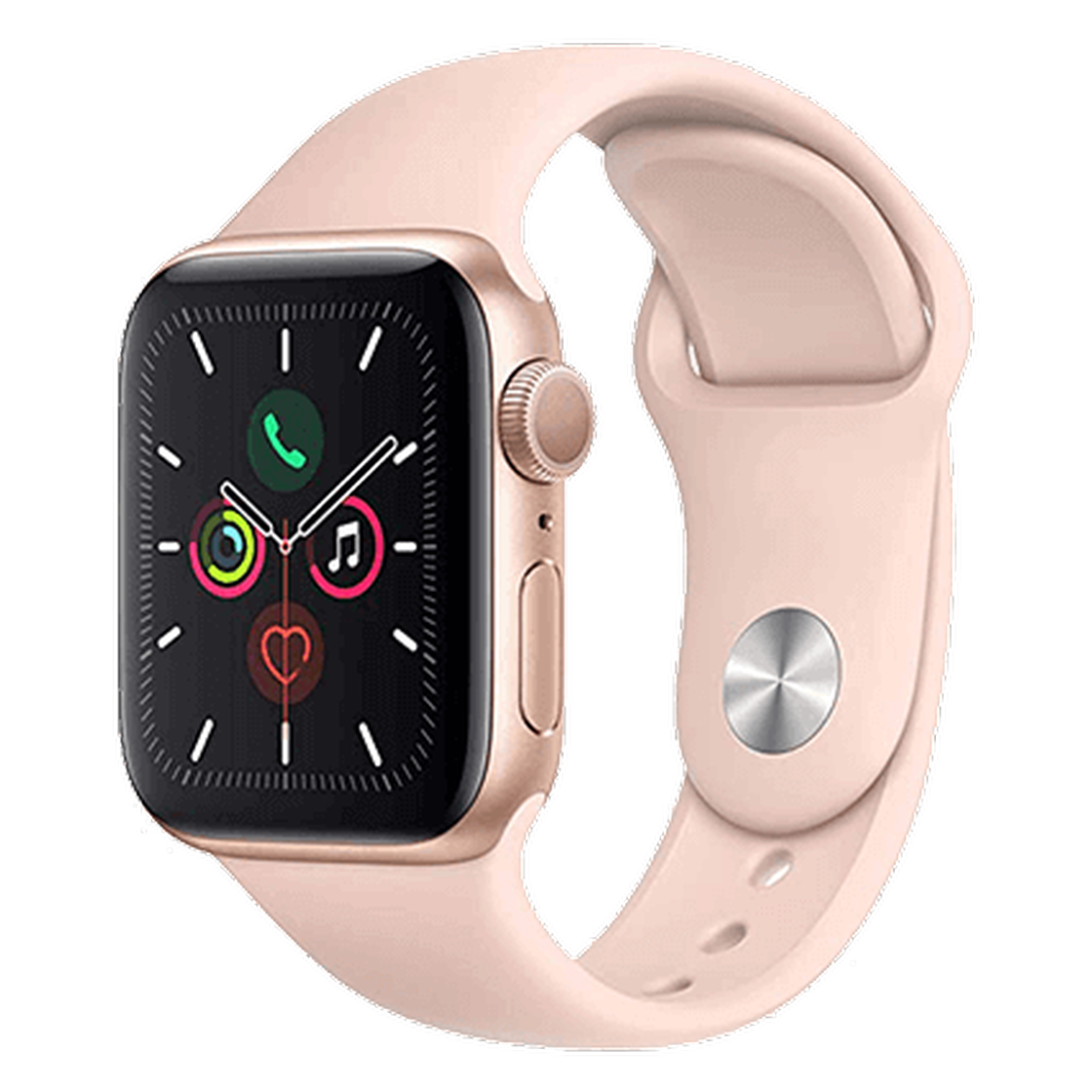 Smartwatch in Roségold mit rosa Sportarmband als Sachprämie