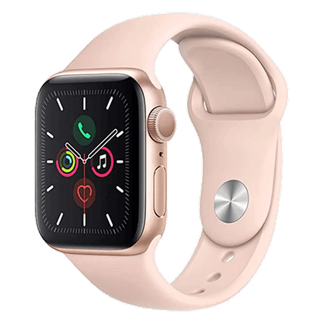 Smartwatch in Roségold mit rosa Sportarmband als Sachprämie