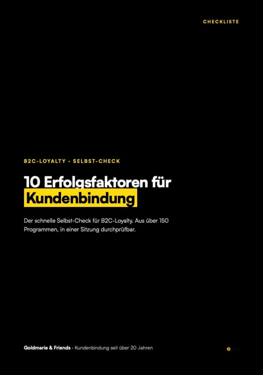 Seite aus der Checkliste Erfolgsfaktoren Kundenbindung