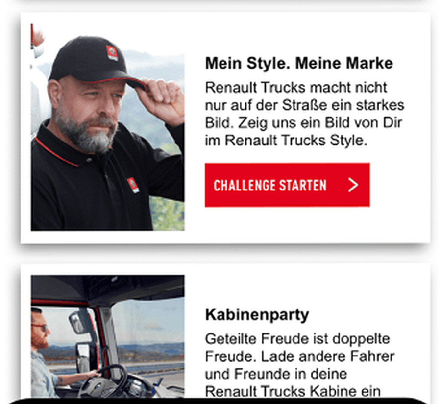 Vorteilsprogramm für Lkw-Fahrer – Style Challenge und Kabinenparty