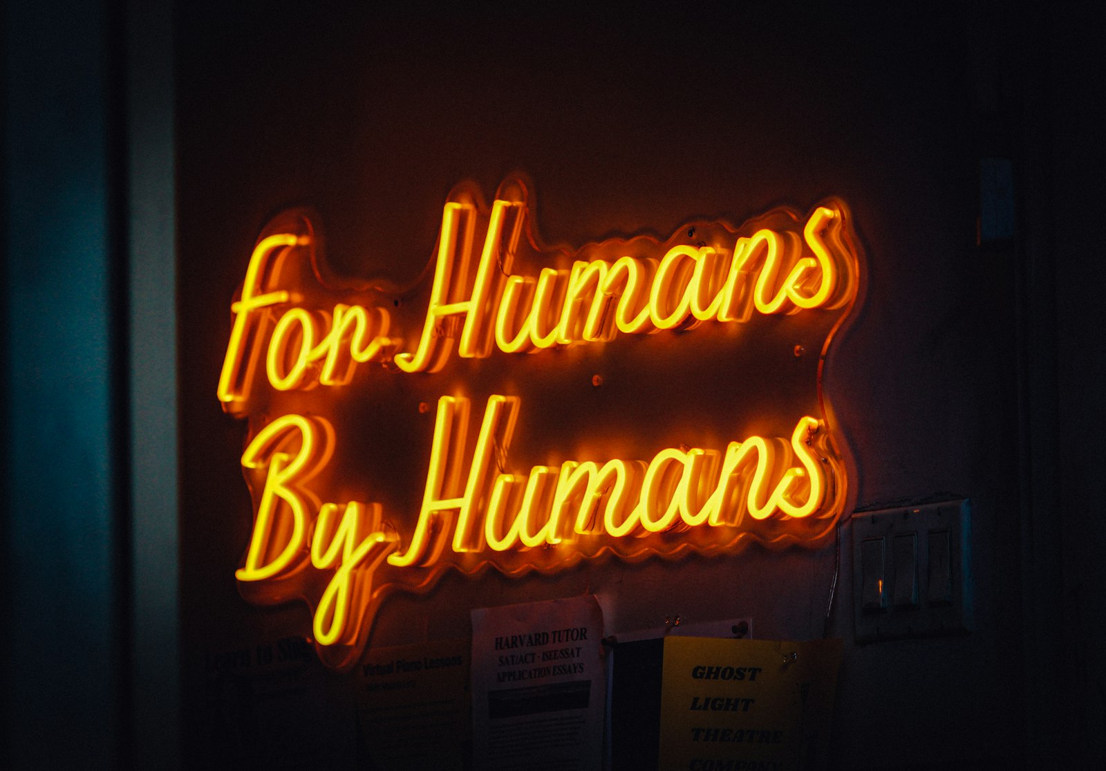 Leuchtschrift For Humans By Humans