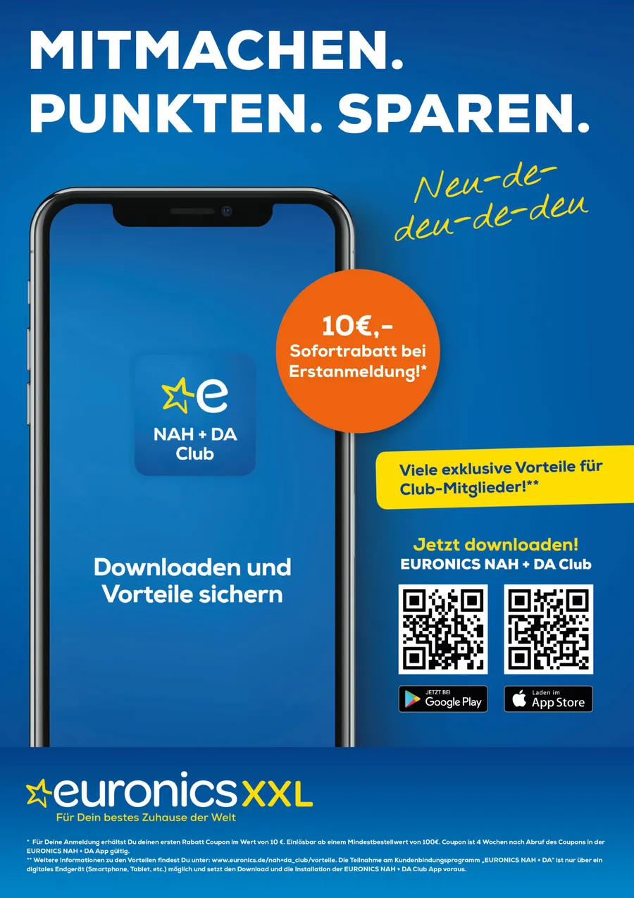 Loyalty-App NAH+DA Club – 10 € Sofortbonus, App-Download per QR‑Code