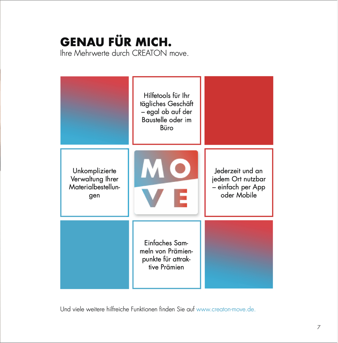 Broschüre: Funktionen und Vorteile von CREATON move