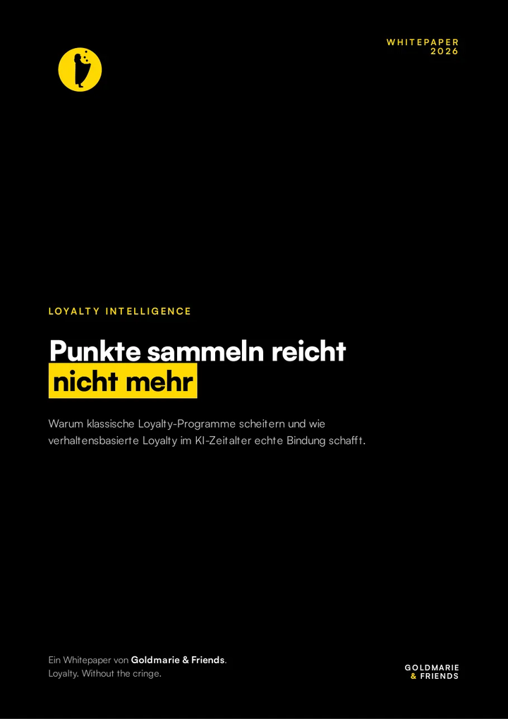 Cover: Punkte sammeln reicht nicht mehr. Ein Whitepaper von Goldmarie & Friends