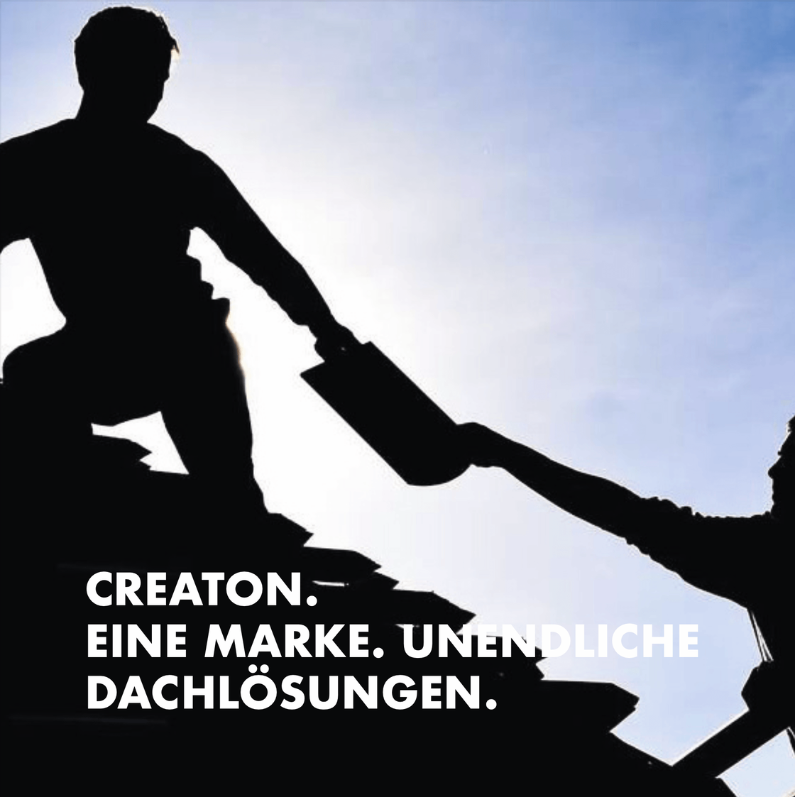Broschüre: Dachprofis in Silhouette