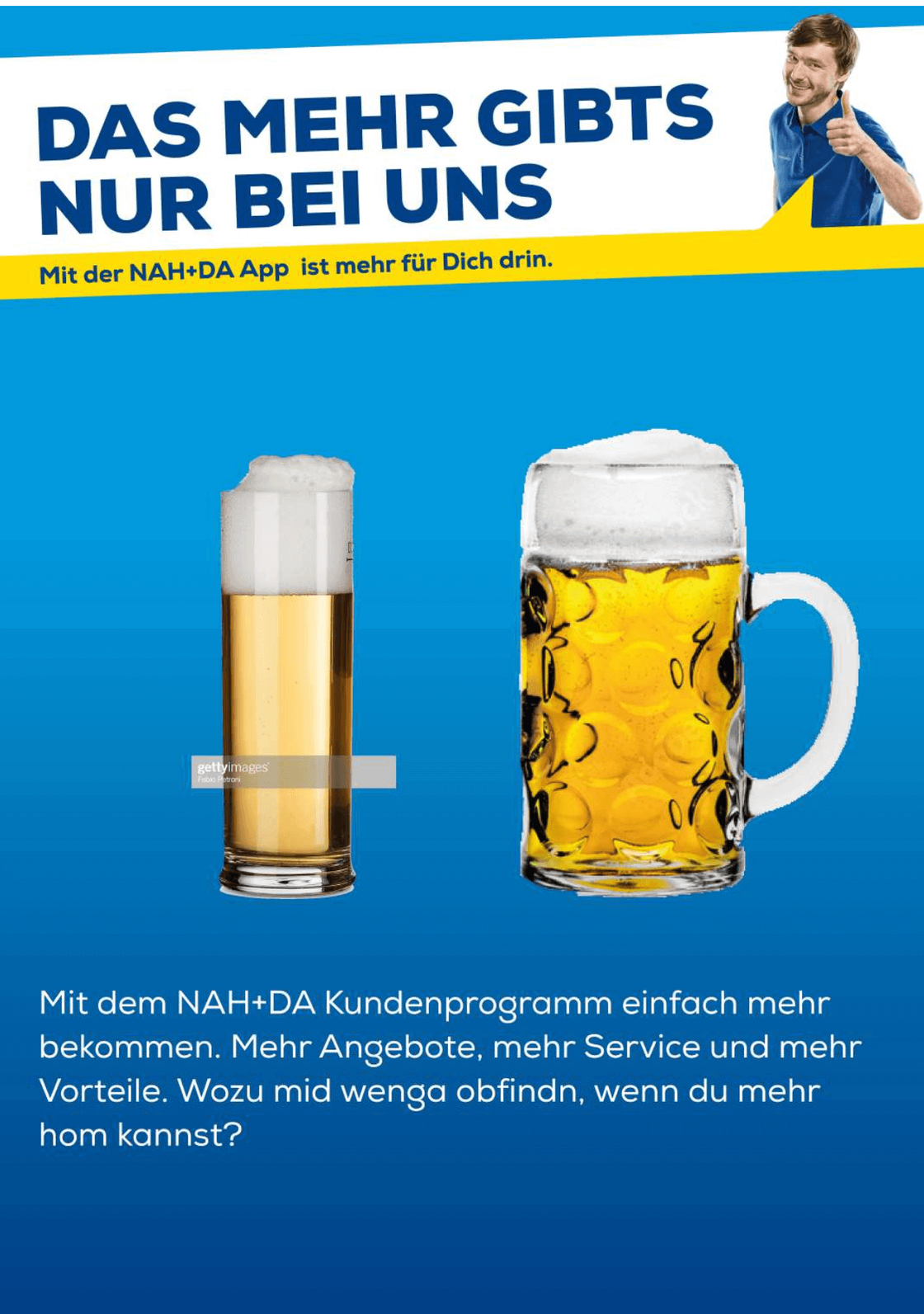 Mehr Bier und Vorteile bei NAH+DA