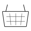 Schwarzes Quadrat, abstrakte Minimalkunst symbolisiert Leere und Stille