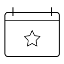 Minimalistisches schwarzes Quadrat mit einem winzigen Lichtpunkt