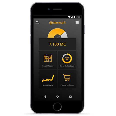 Continental App: Punkteübersicht, Levelstatus und Punkte einlösen