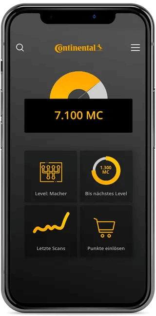 Continental Loyalty‑Programme: App zeigt Punktestand, Level und Aktionen