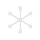 Sechseck-Netzwerk-Icon mit zentralem Knoten und sechs Verbindungen