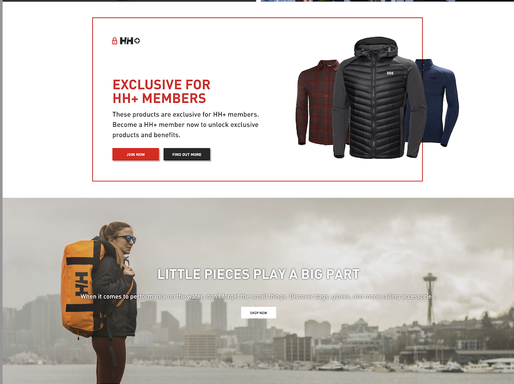Exklusiv für HH+ Mitglieder: Urban Outdoor-Jacken am Hafen mit orangem Rucksack