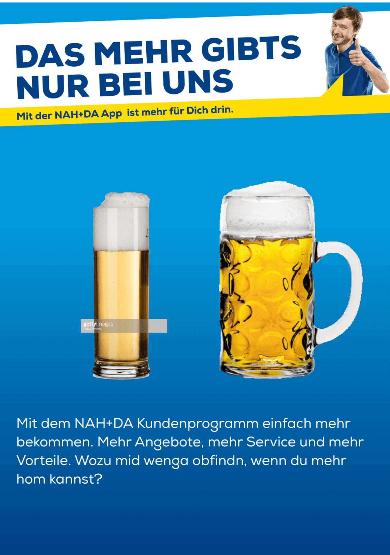 Erfolgreiche Loyalty-App: Mehr Bier und Vorteile bei NAH+DA.
