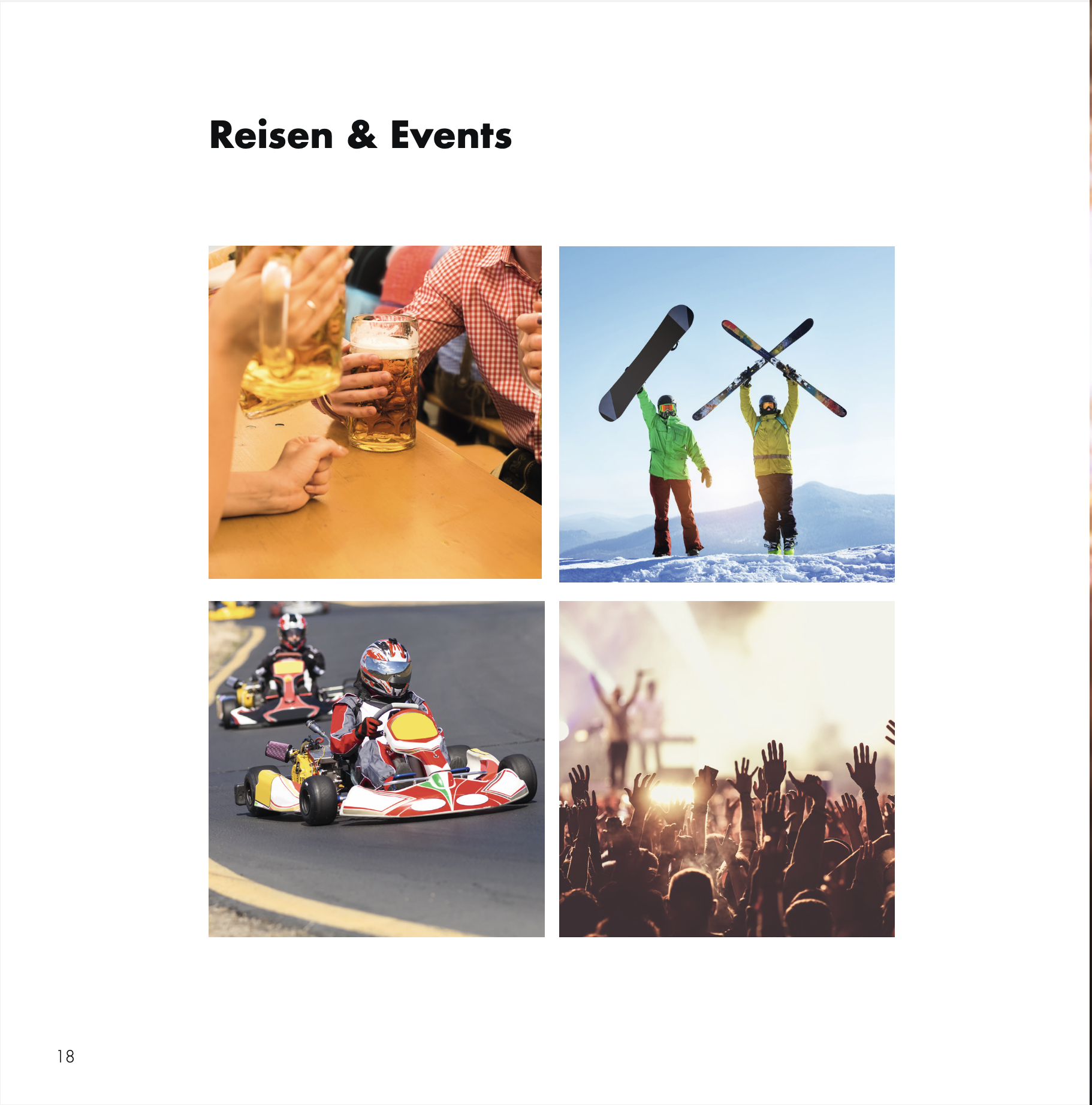 Partnerprogramm Photovoltaik für Verarbeiter – Reisen und Events: Feiern, Ski, Kart, Konzert
