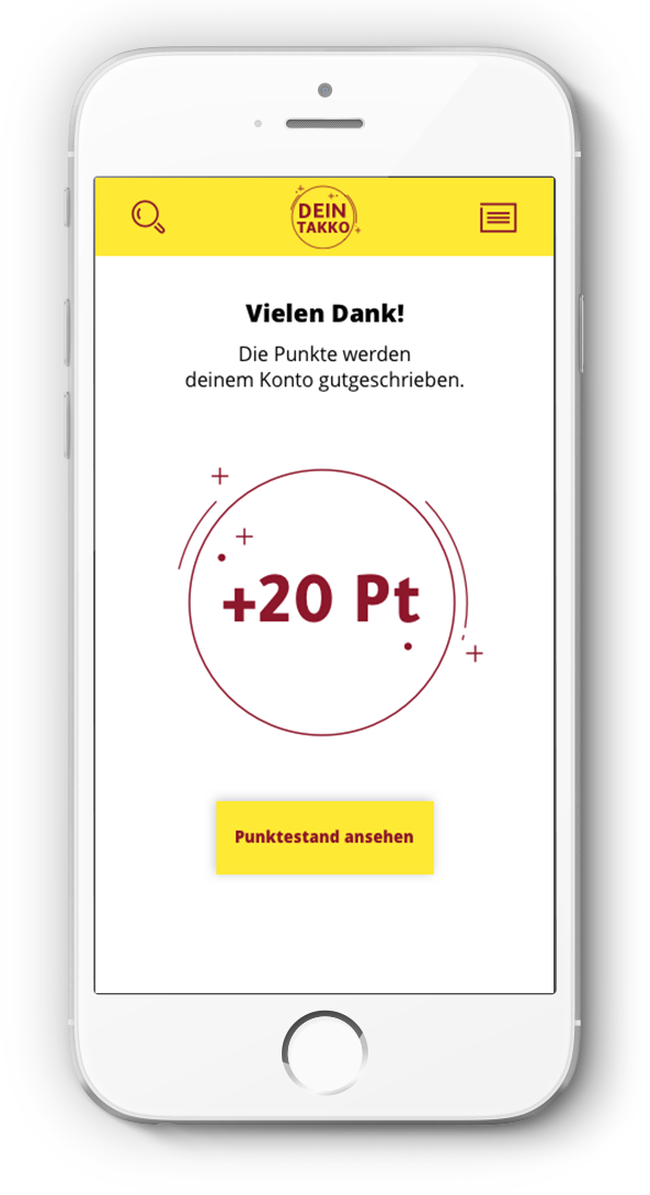 Vielen Dank! Punkte gutgeschrieben – Punktestand ansehen.