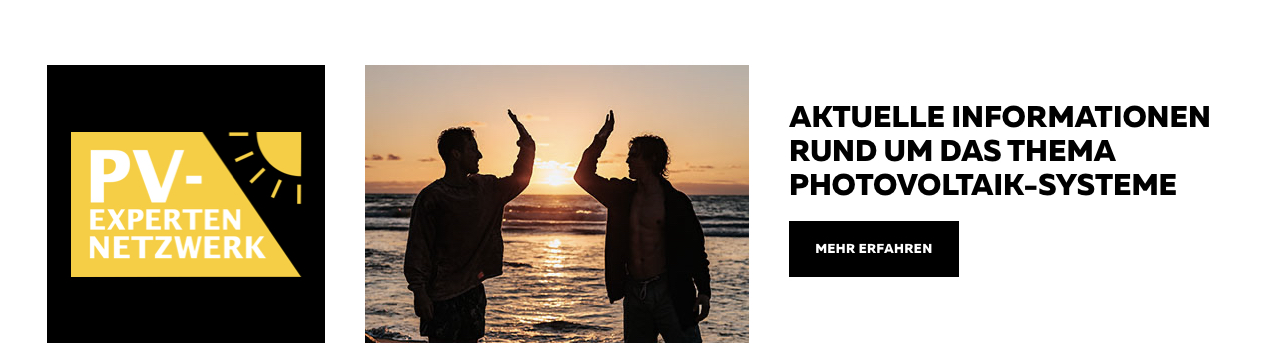 Partnerprogramm Photovoltaik für Verarbeiter – PV‑Experten Netzwerk, Strandmotiv und Informationen