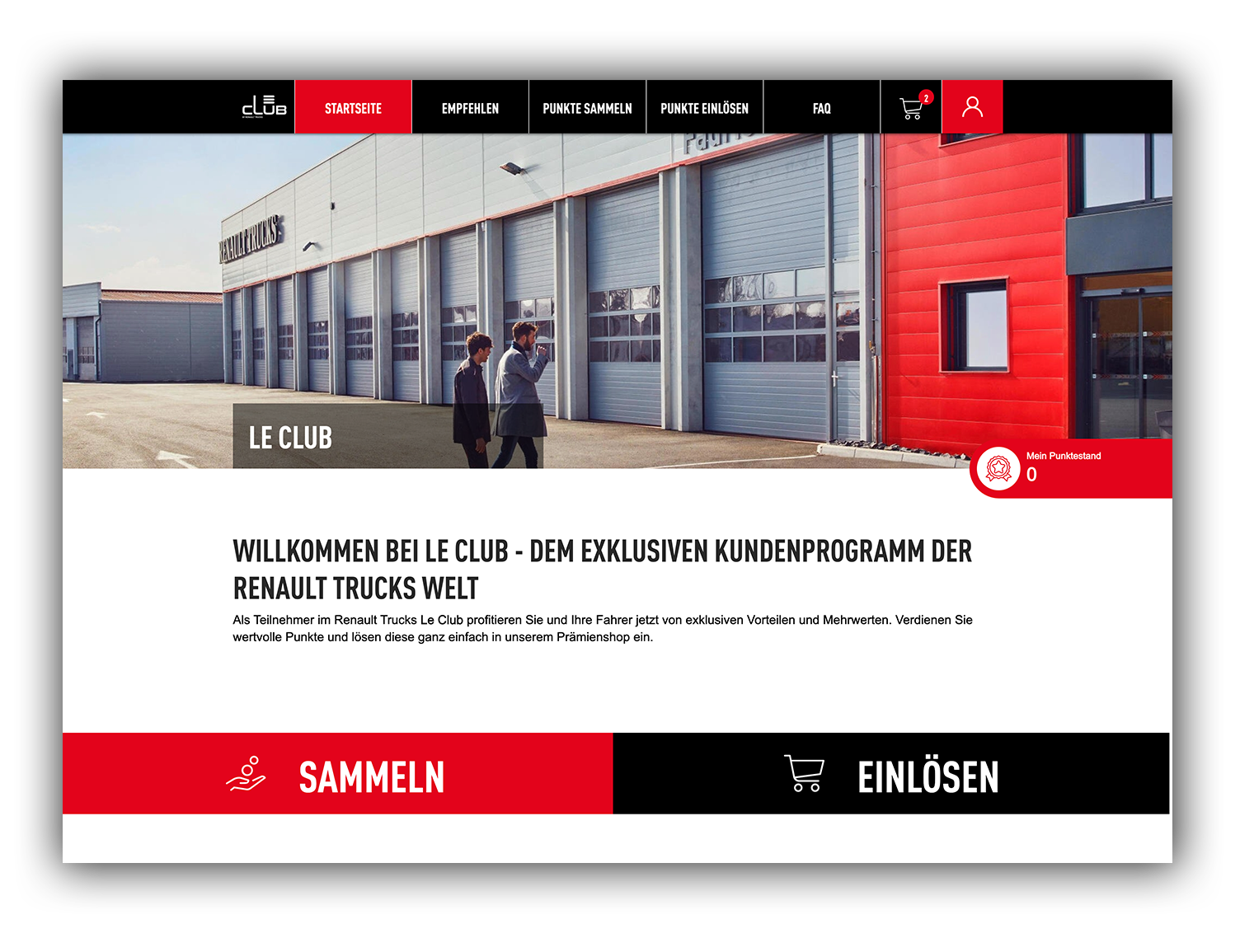 Renault Trucks Le Club Kundenprogramm: Punkte sammeln und Prämien einlösen