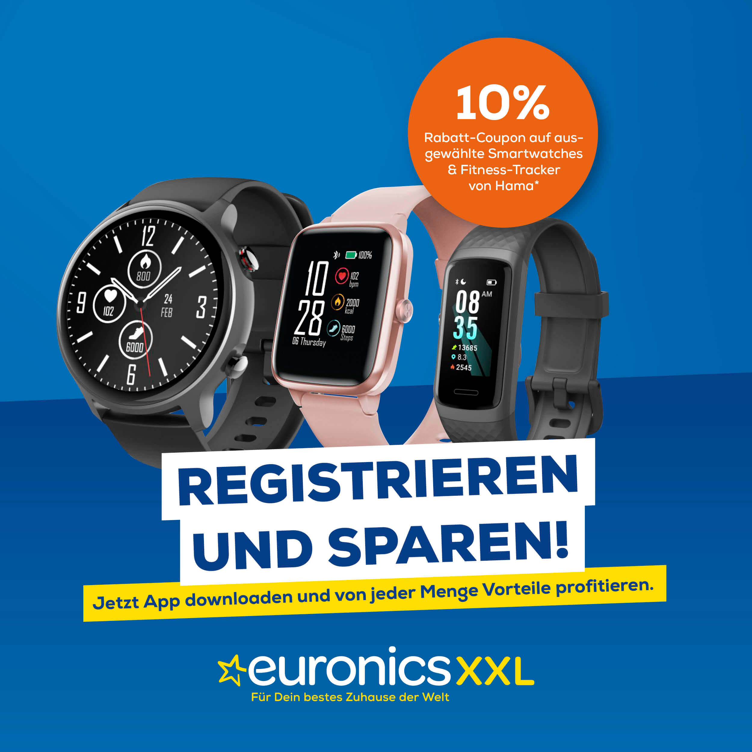 Erfolgreiche Loyalty-App: 10% Rabatt auf Smartwatches und Fitness‑Tracker bei euronics XXL