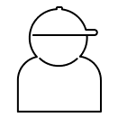 Minimalistisches schwarzes Quadrat, abstrakte Leere