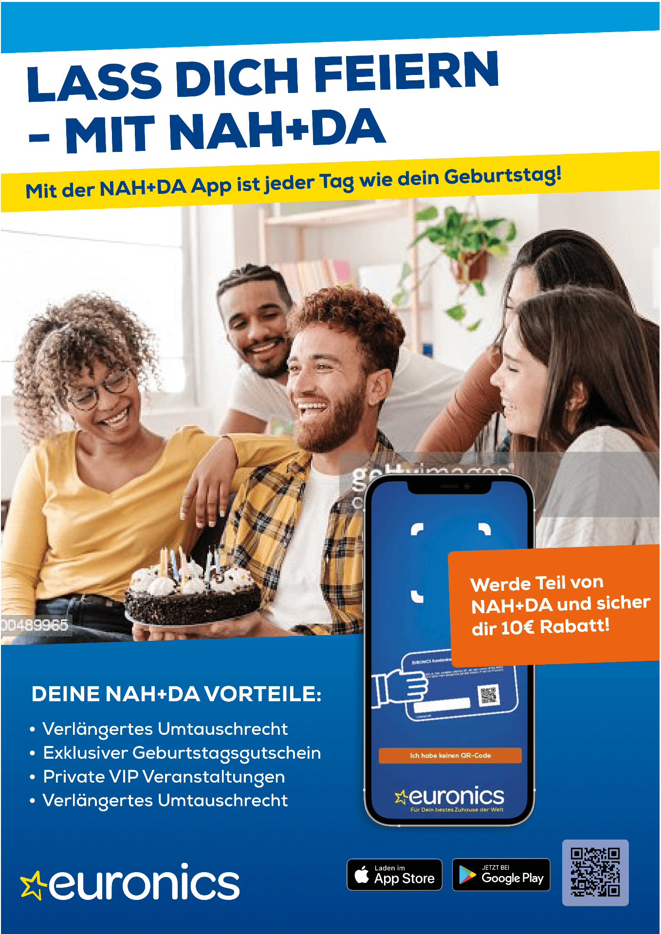 Erfolgreiche Loyalty-App NAH+DA bei Euronics – 10€ Willkommensrabatt und App-Vorteile