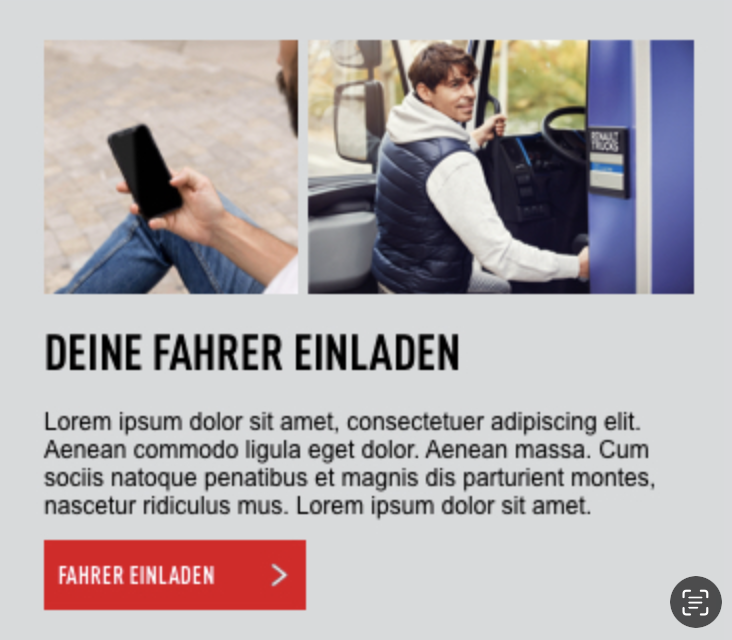 Vorteilsprogramm für Lkw-Fahrer – per Smartphone Fahrer einladen