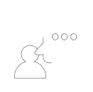 Chat-Icon mit Benutzer und Schreibanzeige