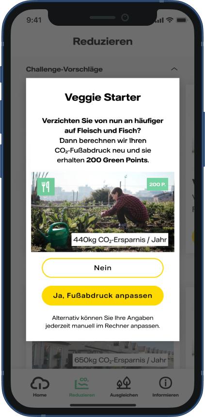 Veggie Starter: CO2 sparen und Fußabdruck anpassen – 200 Green Points