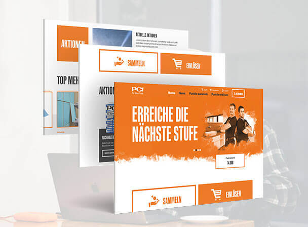 Orange E‑Commerce Landingpage‑Mockups und Webdesign‑Templates