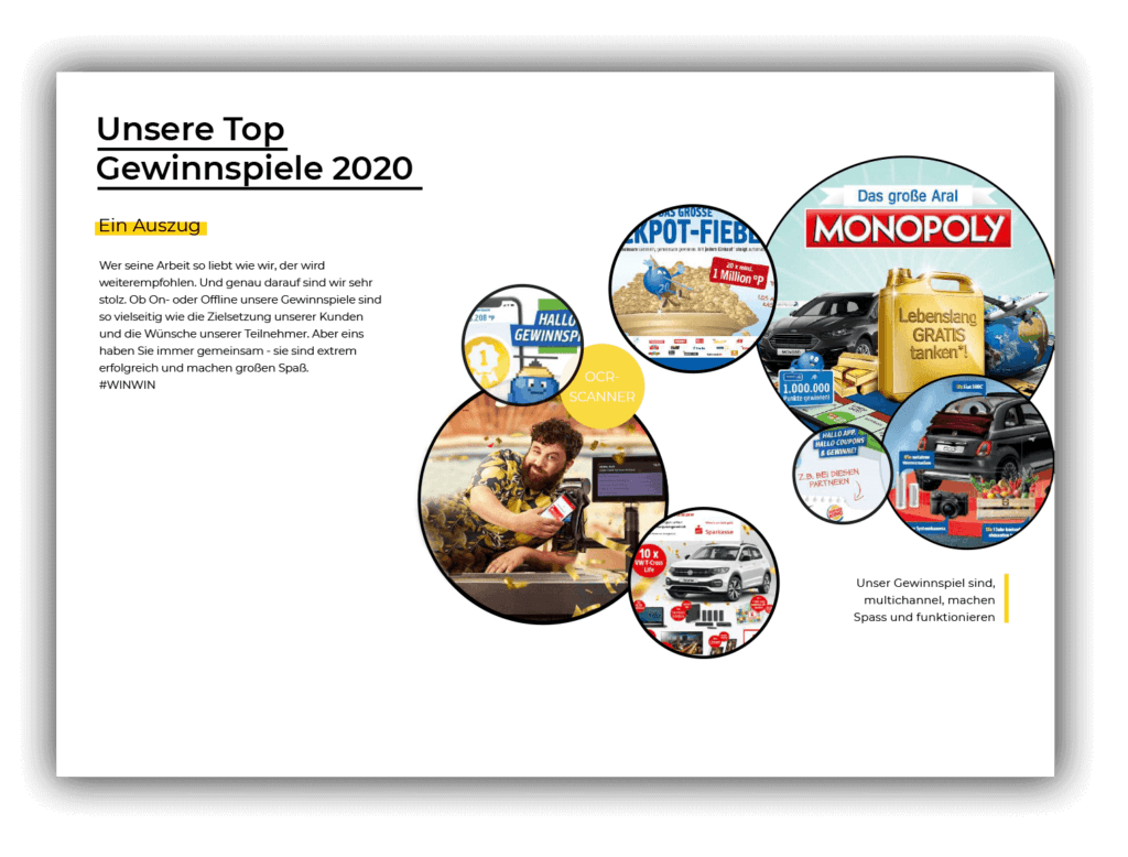 Weißes Papier über Gewinnspiele und Kundenbindung in der Marketingbranche