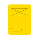Gelbe Mail-Karte: Newsletter, Kundenbindung steigern